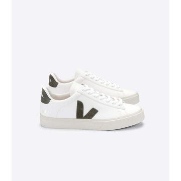 Low Tops Sneakers γυναικεια Veja CAMPO CHROMEFREE White/Khaki | GR 593KOR